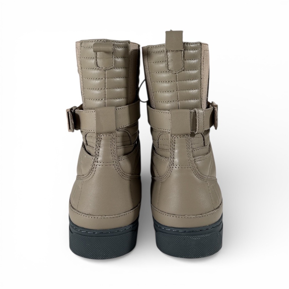 Godspeed Movement‎ Combat Boots Khaki Leather Lace Up Unisex Wm 12/Men 10/11 NIB - Picture 5 of 11